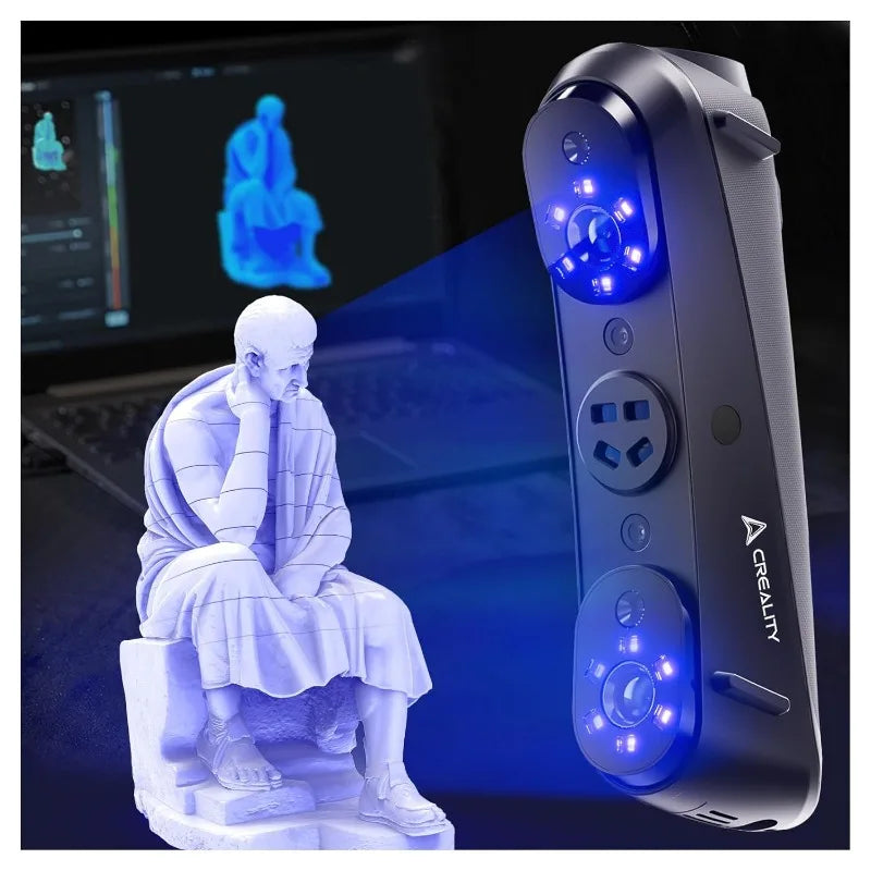 Creality Sermoon S1 High-Precision 0.02mm 3D Scanner 34+7+1 Blue Laser Line/NIR Accuracy 90FPS Deep Hole scanning