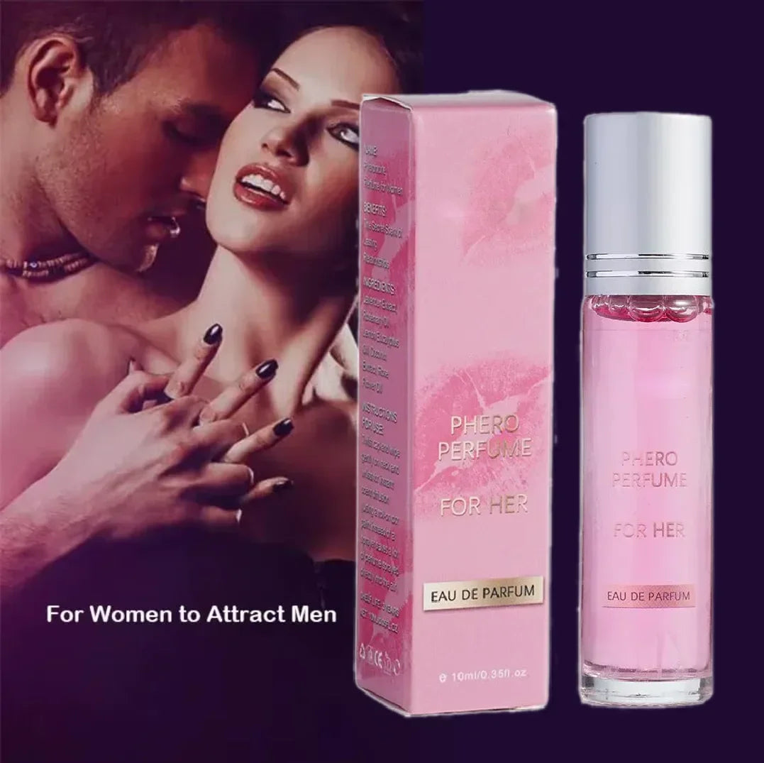 Blushimmer Flirting Perfume Pheromone Oil for women, long-lasting sexually stimulating fragrance with seductive scent in a sleek bottle.