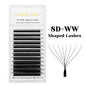Blushimmer MASSCAKU 12Lines premium mink 3D-6D false eyelash extensions with soft, natural W-shape individual lash supplies.