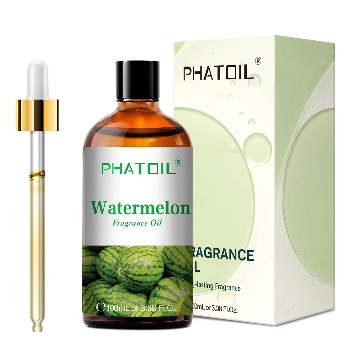 Blushimmer PHATOIL 100ml aromatherapy fragrance oil set with coconut, vanilla, strawberry, cherry, and lemon for diffusers and candle making.