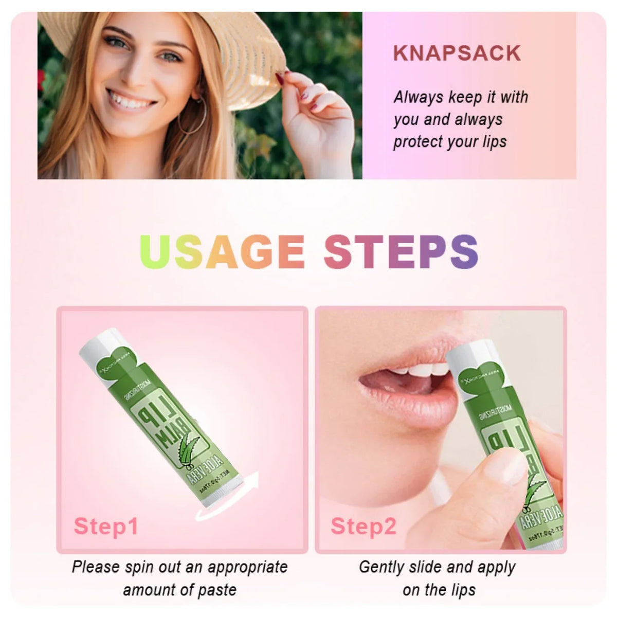 Assorted Blushimmer 48-piece moisturizing lip balm set with floral fragrances in 5g containers, brightening and natural lip color.