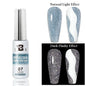 Blushimmer metallic gel polish in gold and silver with chrome mirror finish, semi-permanent UV LED nail gel for a bright, reflective nail look