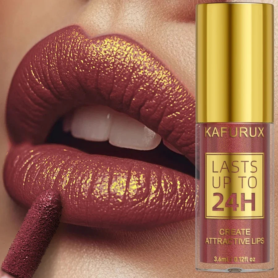Blushimmer 14-color glitter metallic lip glaze set with shiny, long-lasting waterproof liquid lipstick and lip oil in vibrant shades.