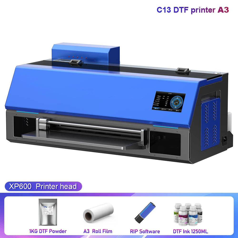OYfame A3+DTF Printer impresora dtf a3 For Epson XP600 Directly To Film Textile A3 t shirt printing Machine A3 with dtf oven