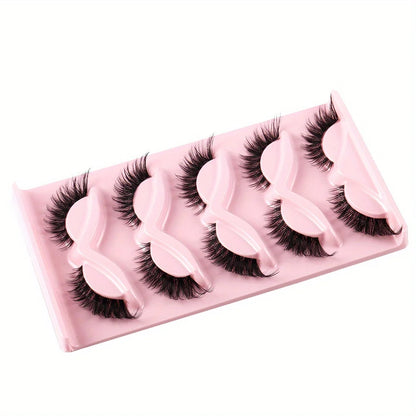 Jiefuxin Store cat eye eyelashes with natural long length, winged ends, and manga style for dramatic eye makeup enhancement.