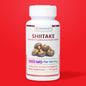 Capsules of ENCAPSULATE Shiitake 1:1 Extract supplement, showing the capsule packaging and product label.