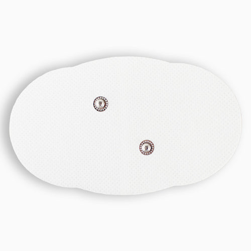 Off-white wireless single pad from iReliev refill kit, designed for pain relief TENS therapy device.