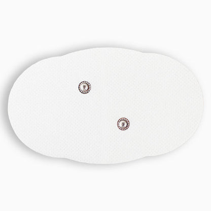 Off-white wireless single pad from iReliev refill kit, designed for pain relief TENS therapy device.