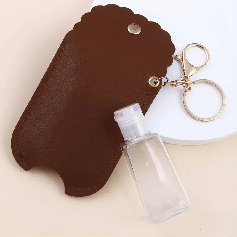 Eco-Friendly Customizable Leather Hand Sanitizer Case