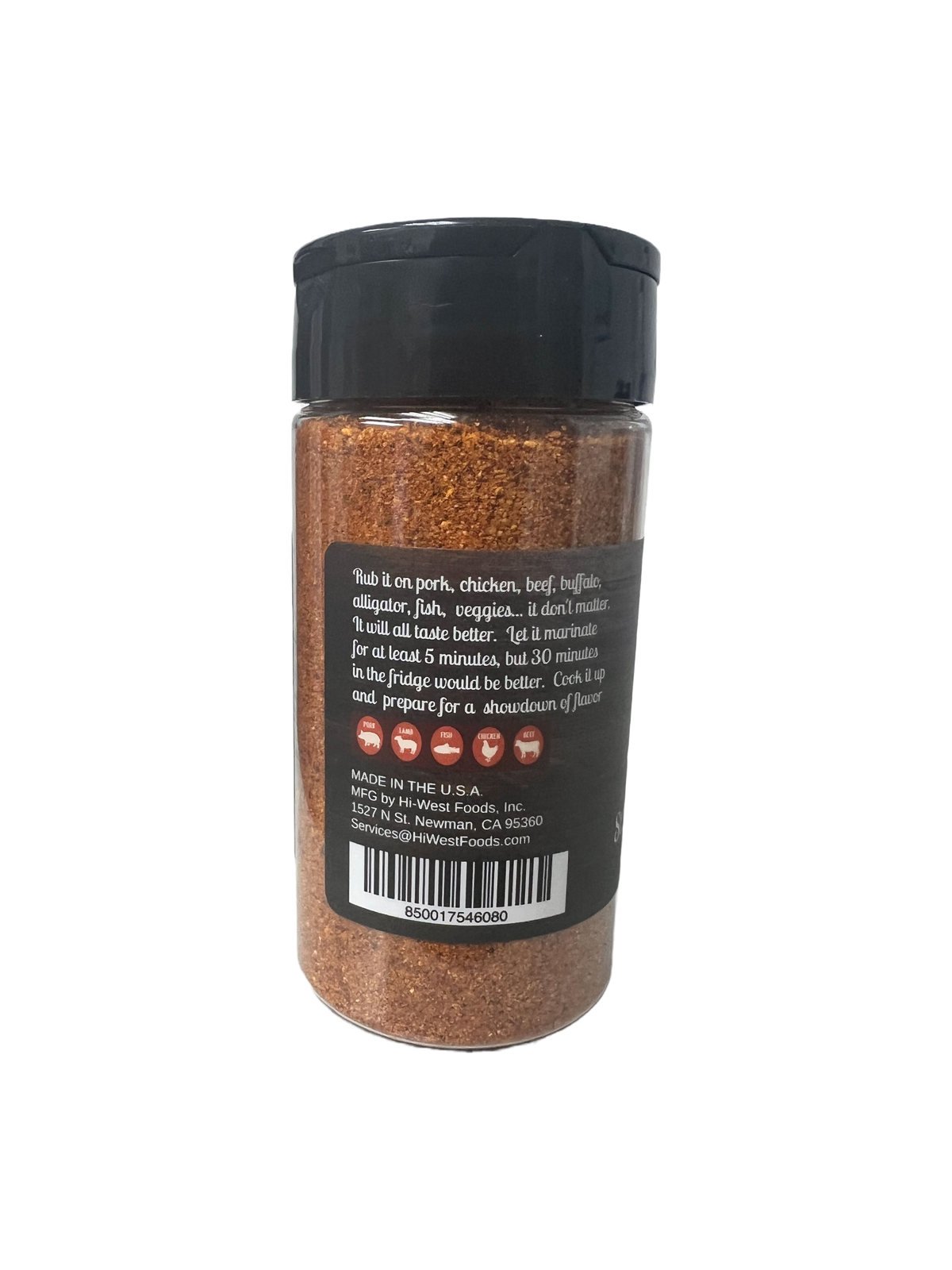 Hi-West St. Louis Brown Sugar Seasoning container with label showing product name and brand, set against a plain background.
