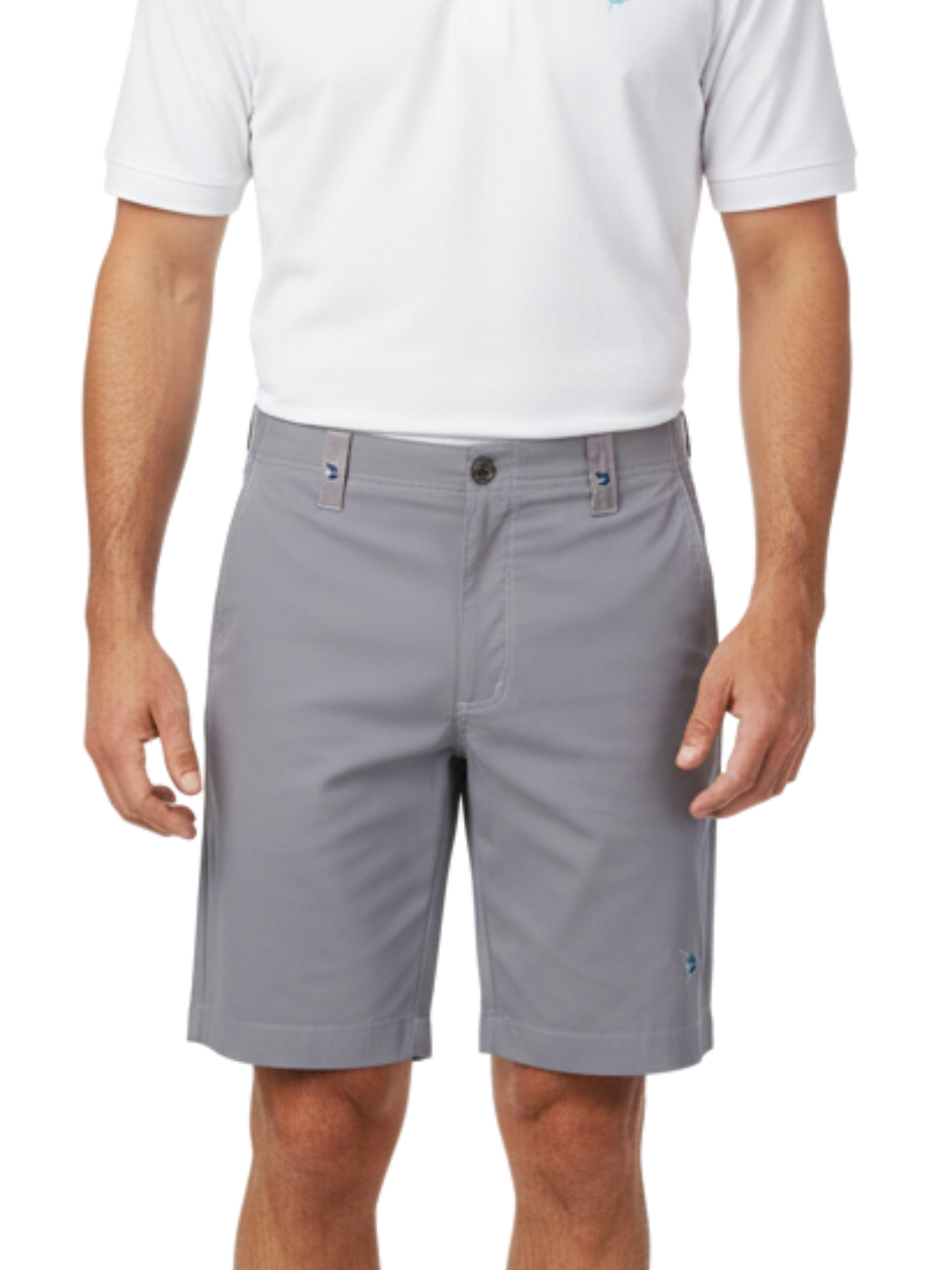 Gray Starboard shorts by White Water Life with adjustable waistband and functional pockets, casual and comfortable for outdoor activities.