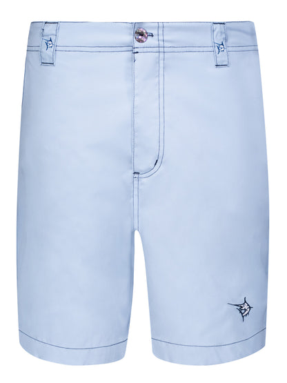 Light blue Starboard Shorts by White Water Life, casual men's shorts with a comfortable fit and functional design.