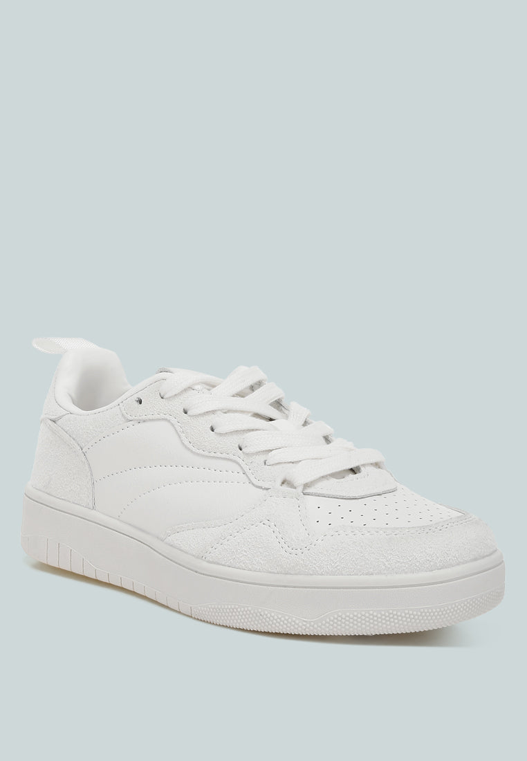 White London Rag Surfer faux leather casual sneakers with sleek design and comfortable fit.