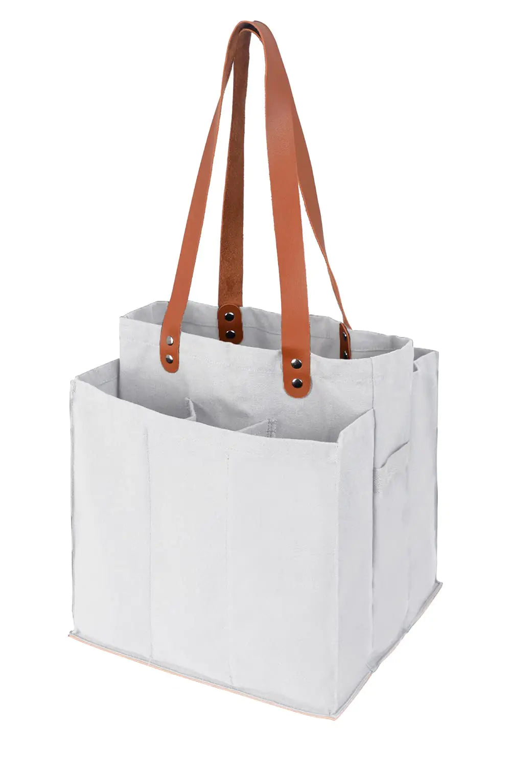 Alex Virtue Reusable Grocery Bags for Heavy DutyTote Bags BulkFoldable Shopping BagsUtility Multipurpose Tote (White)
