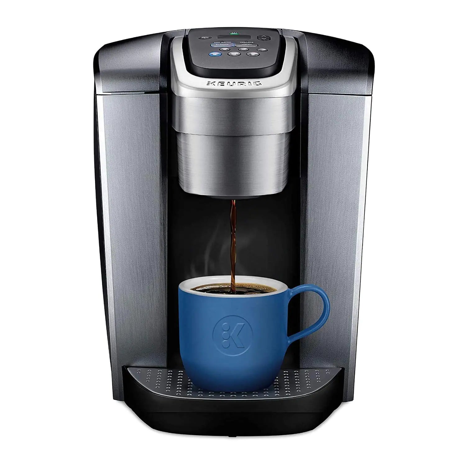 Keurig K-Elite Single Serve K-Cup Pod Programmable Coffeemaker (Brushed Silver)