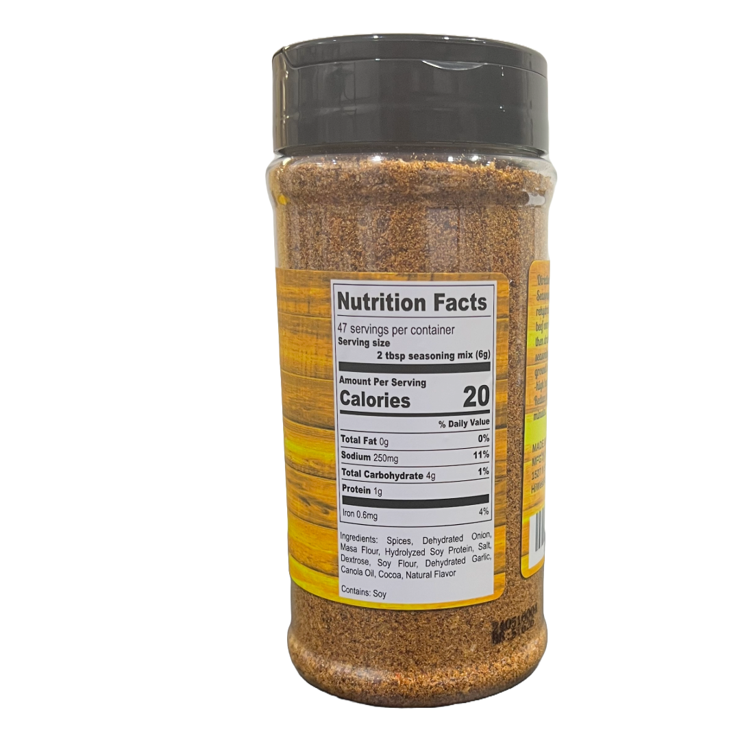 Hi-West Taco Seasoning packet from Hi-West Foods, Inc. with colorful taco spice blend and seasoning label on the package.