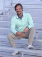 White Water Life Turnberry Quarter Zip Smooth Knit, men's casual quarter zip sweater in soft knit fabric, navy blue color.