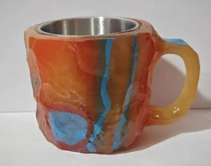 Resin Mineral Crystal Coffee Mugs
