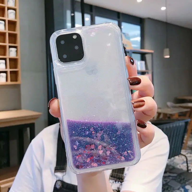 Glitter Liquid Sand Case for iPhone XS Max & More