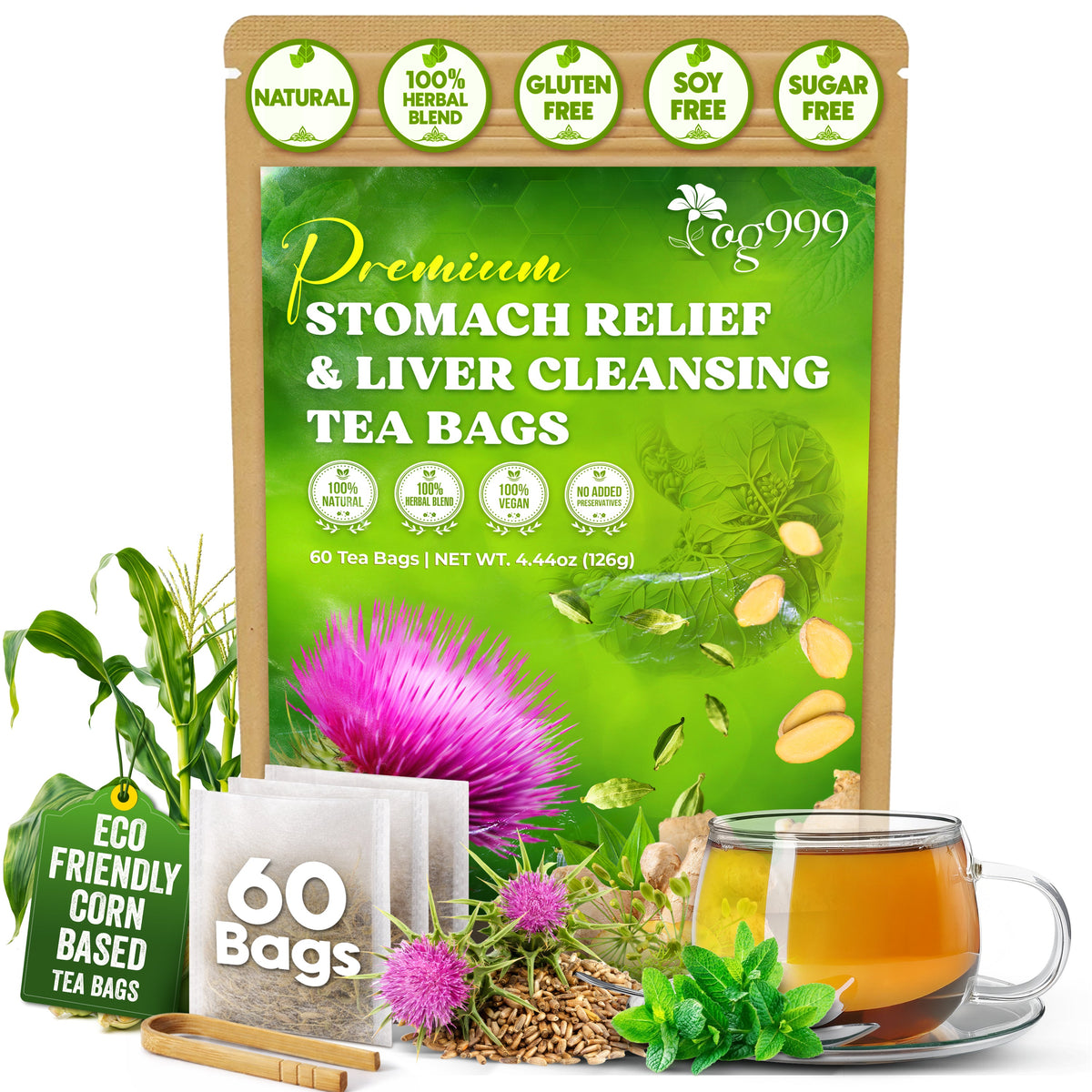 Premium Stomach & Liver Herbal Tea