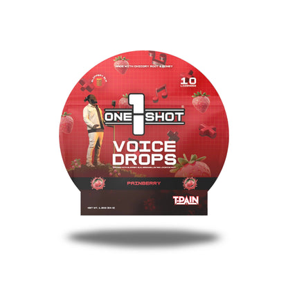 Image of 1 Shot Energy Starter Variety Stack bundle featuring TPAIN Voice Drops 3D Hero visual for energy and entertainment.