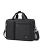 Black Troop London business laptop briefcase, sleek and professional with sturdy handles and a secure zipper closure.