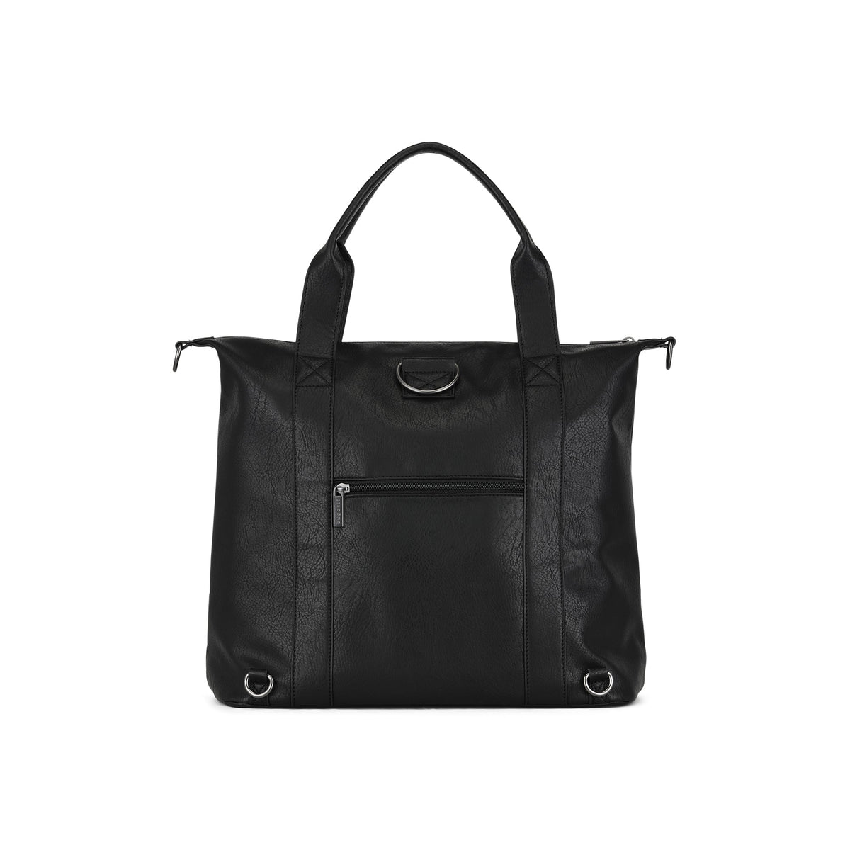 Black Bugatti Collections Palermo Tote Bag with sturdy handles and spacious interior, perfect for everyday carry.