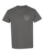Charcoal Tucson 2.0 T-shirt by Off The Grid Surplus, front view showing classic fit and soft cotton fabric.