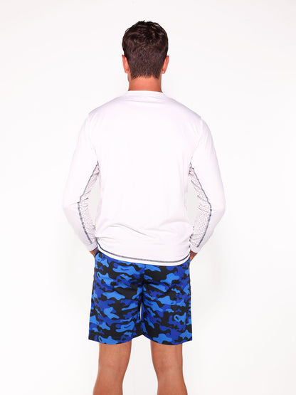White Water Life NautiFlex Performance Tee in tactical style, displayed in a versatile color option on a plain background.