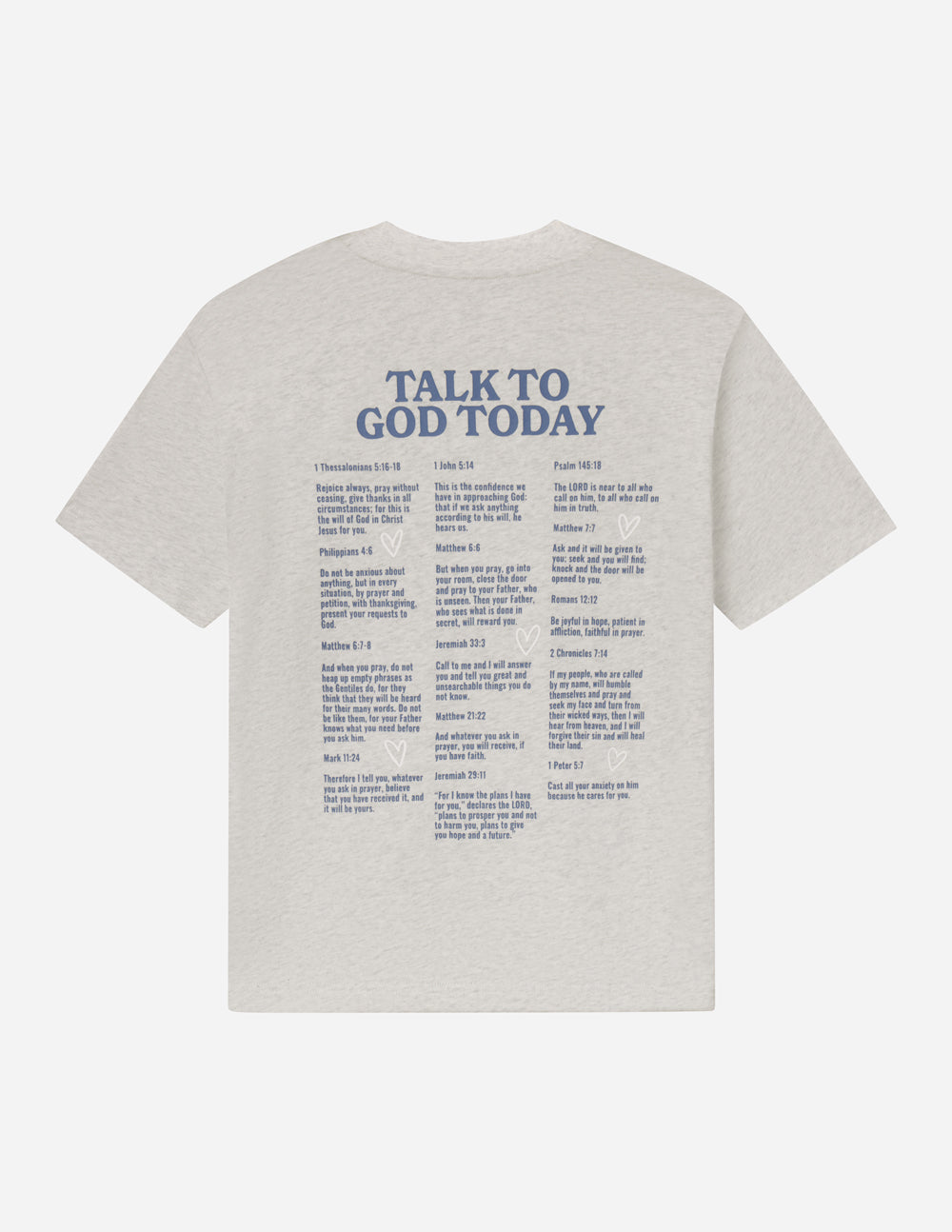 Unisex T-shirt by Elevated Faith featuring a spiritual design with the phrase "Talk to God" on the front.