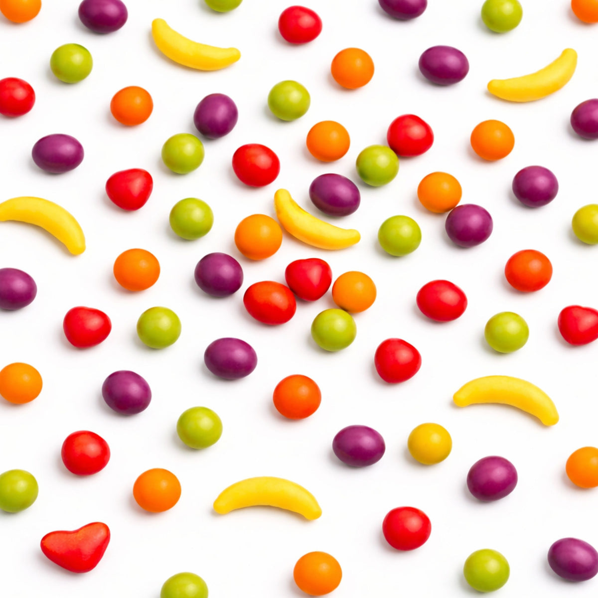 Assorted Runts Candy in a bulk value bag, featuring colorful fruit-shaped pieces from Candy In Bulk.