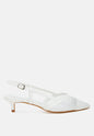 London Rag Temptress mesh slingback sandals featuring transparent mesh and sleek design, with a comfortable heel and stylish straps.