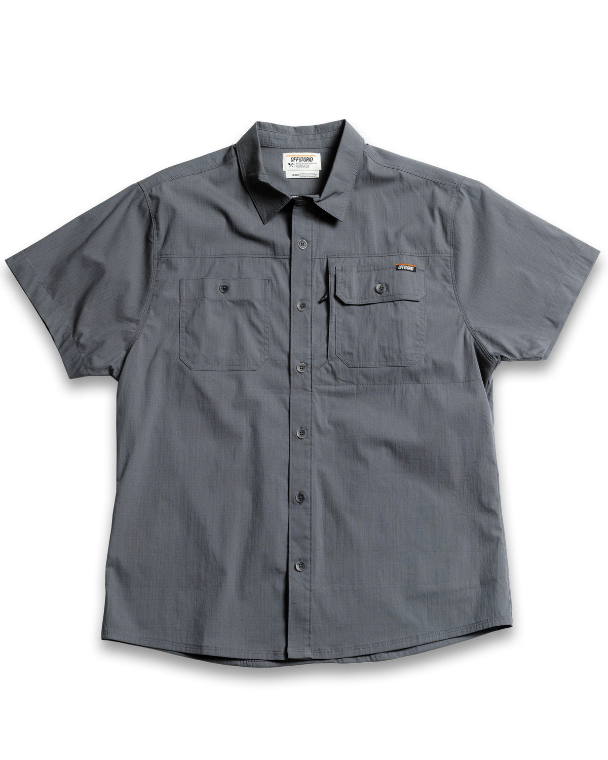 Short sleeve Thunderbolt SS shirt in castlerock color by Off The Grid Surplus, featuring a casual fit and durable fabric.
