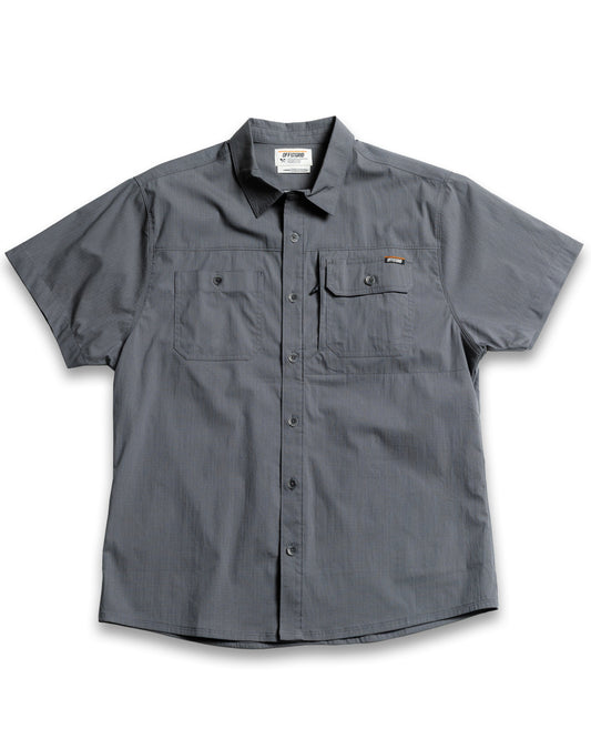 Short sleeve Thunderbolt SS shirt in castlerock color by Off The Grid Surplus, featuring a casual fit and durable fabric.