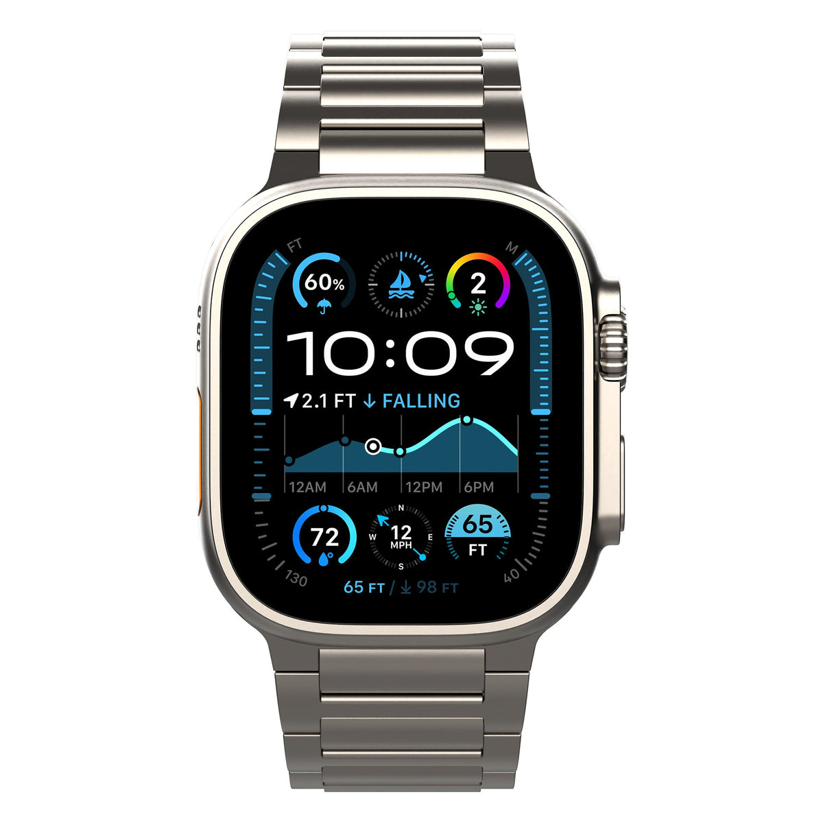 Robust Titanium Band Pro, a sleek, durable titanium ring with a polished finish, shown in a close-up image.