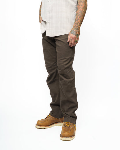 Off The Grid Surplus Trailblazer standard fit pants in dark brown, showcasing durable fabric and classic outdoor style.