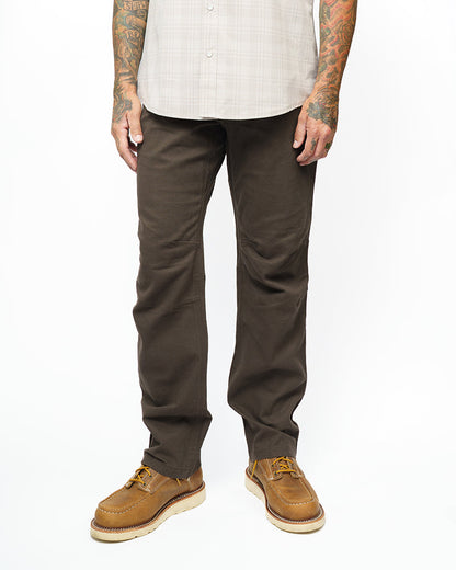Off The Grid Surplus Trailblazer standard fit pants in dark brown, featuring durable fabric and casual outdoor style.