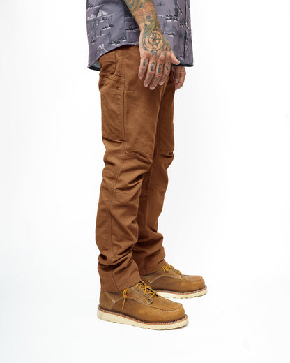 Off The Grid Surplus Trailblazer Taper Fit Pants in tobacco color, showing the tapered design and casual fit.