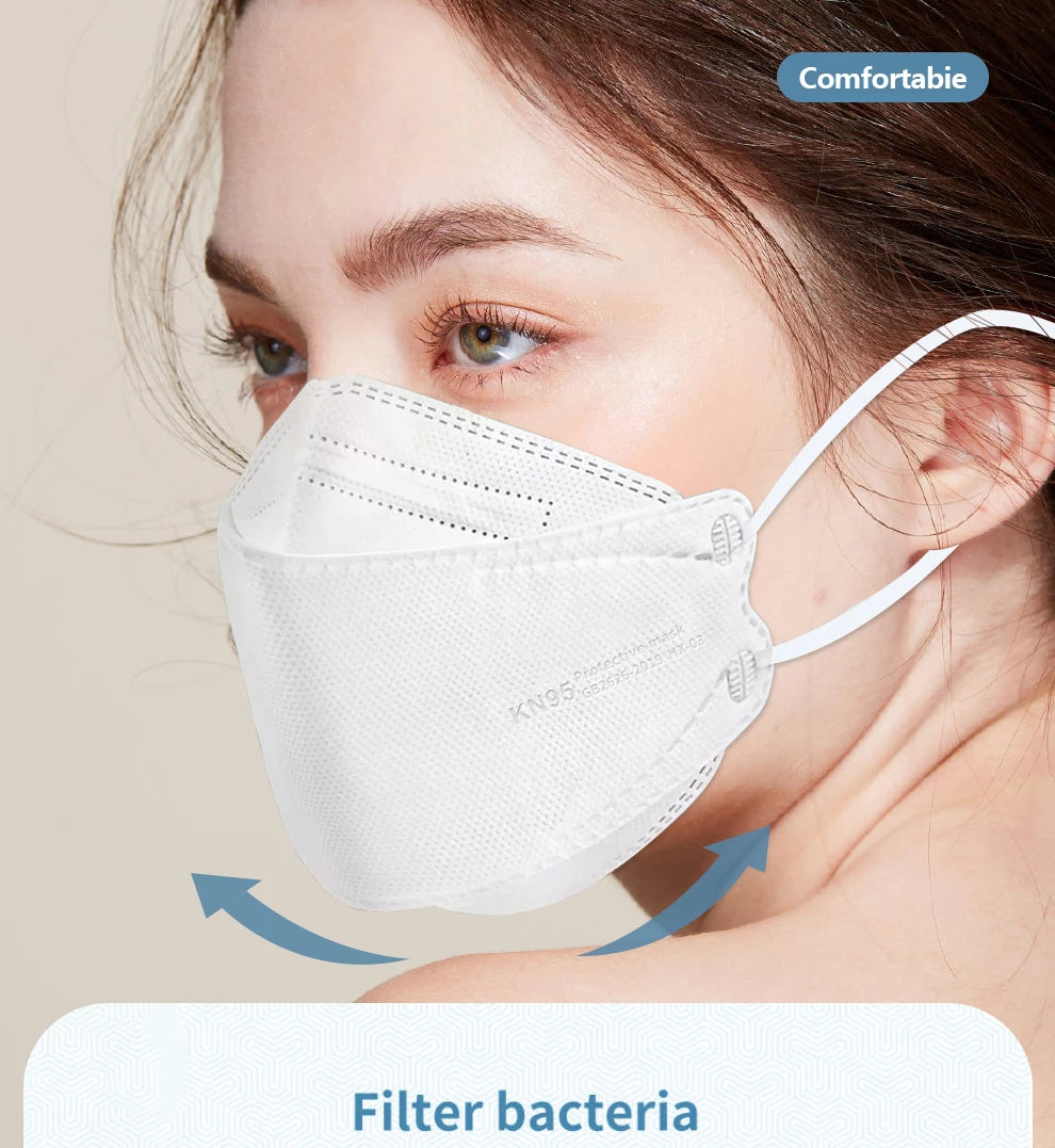 10-200pcs fpp2 fish mask kn95 Face masque mask kn95 mascarillas ffp2 homologadas kn95 certificadas mascherine ffp3 colores mask