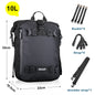 Rhinowalk motorcycle saddle bag in black, waterproof 10/20/30L side luggage for cycling and motorcycle touring.