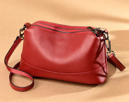 Versatile Women's Retro Motorcycle Handbag & Shoulder Bag