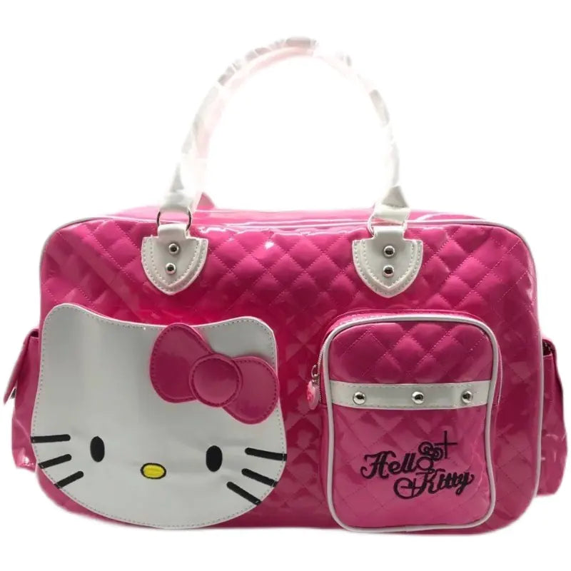 2089 Kids PU Glossy Travel Bag - Cute Crossbody for Girls