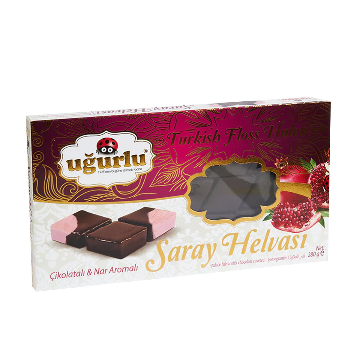 S101 Ugurlu Saray Halva 250g, creamy Turkish sweet halva with rich texture and smooth appearance in a clear package.