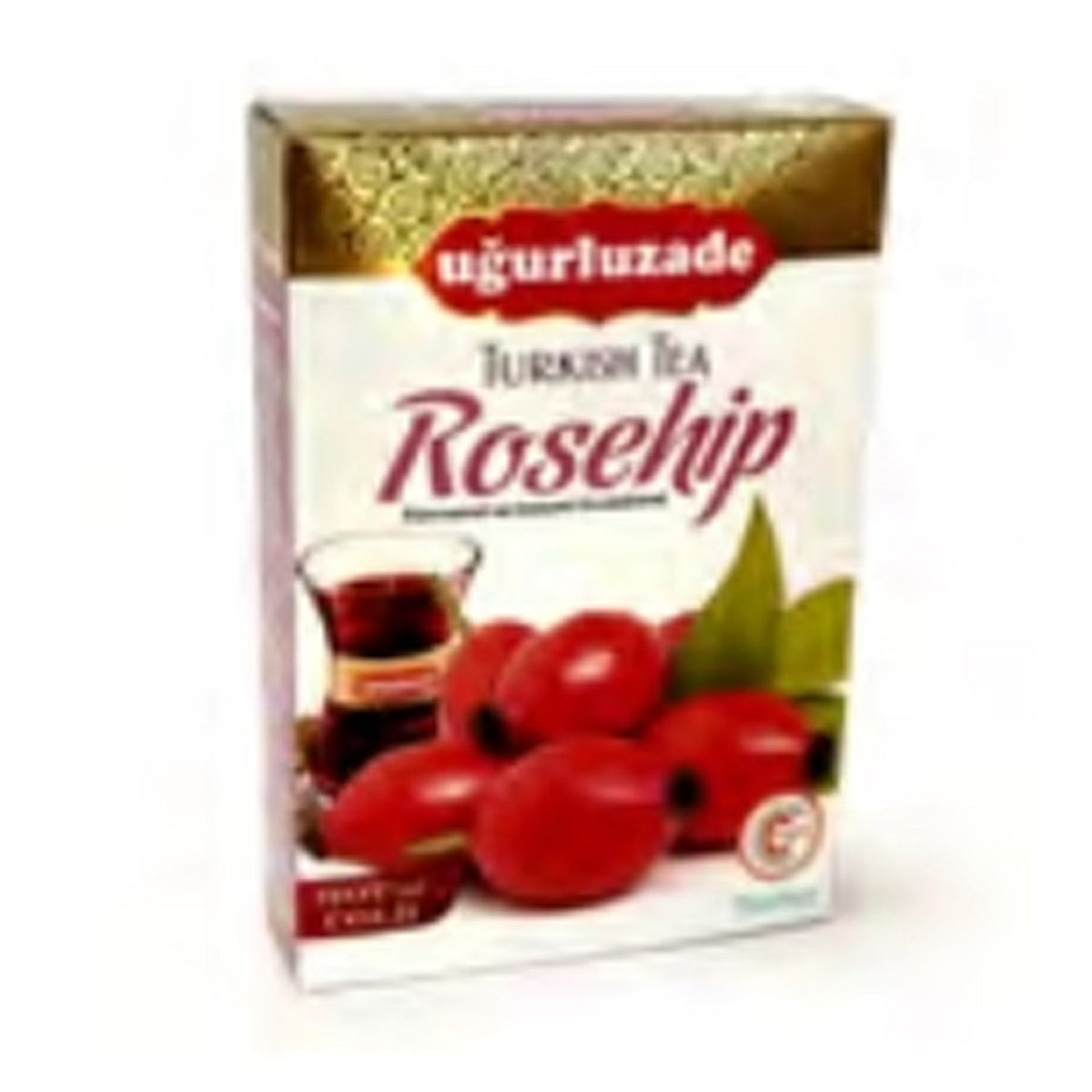 Ugurluzade S101 Rosehip Tea 200g box, fruit and herbal tea with dried rosehip berries and natural ingredients.