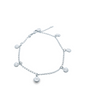 Gold filled beach sea shells charm anklet by MIA Jewelry featuring delicate shell charms on a chain.