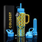Coldest Legacy 002 The Mermaid insulated tumbler with a sleek design and mermaid graphic, ideal for keeping beverages hot or cold.