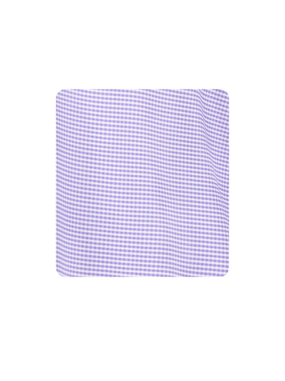 White Water Life Vineyard Polo with lavender and vine print, classic polo shirt for casual wear, front view.