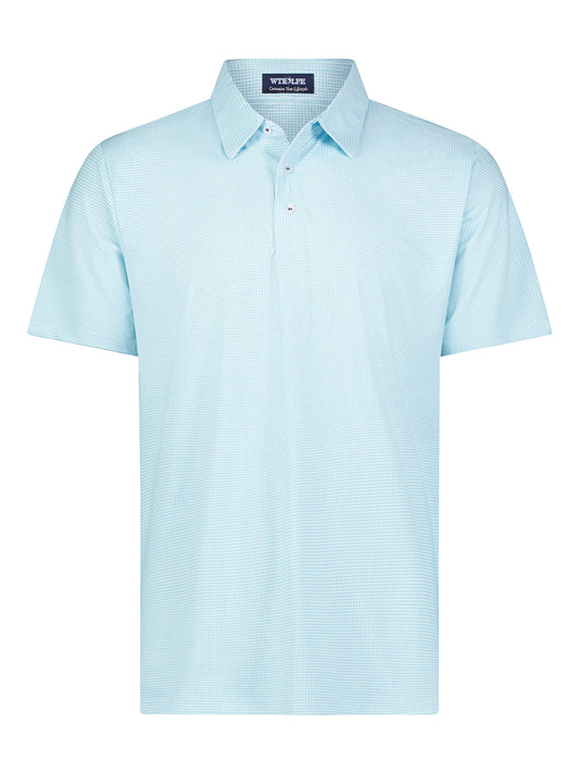 White Water Life Vineyard Polo in mist green, casual men's polo shirt with a classic collar and short sleeves.