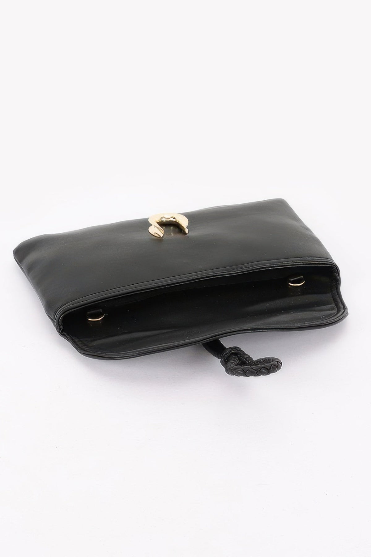 Women's Soho handbag from Ibiza by Manyc New York, stylish leather bag with gold accents and adjustable strap.