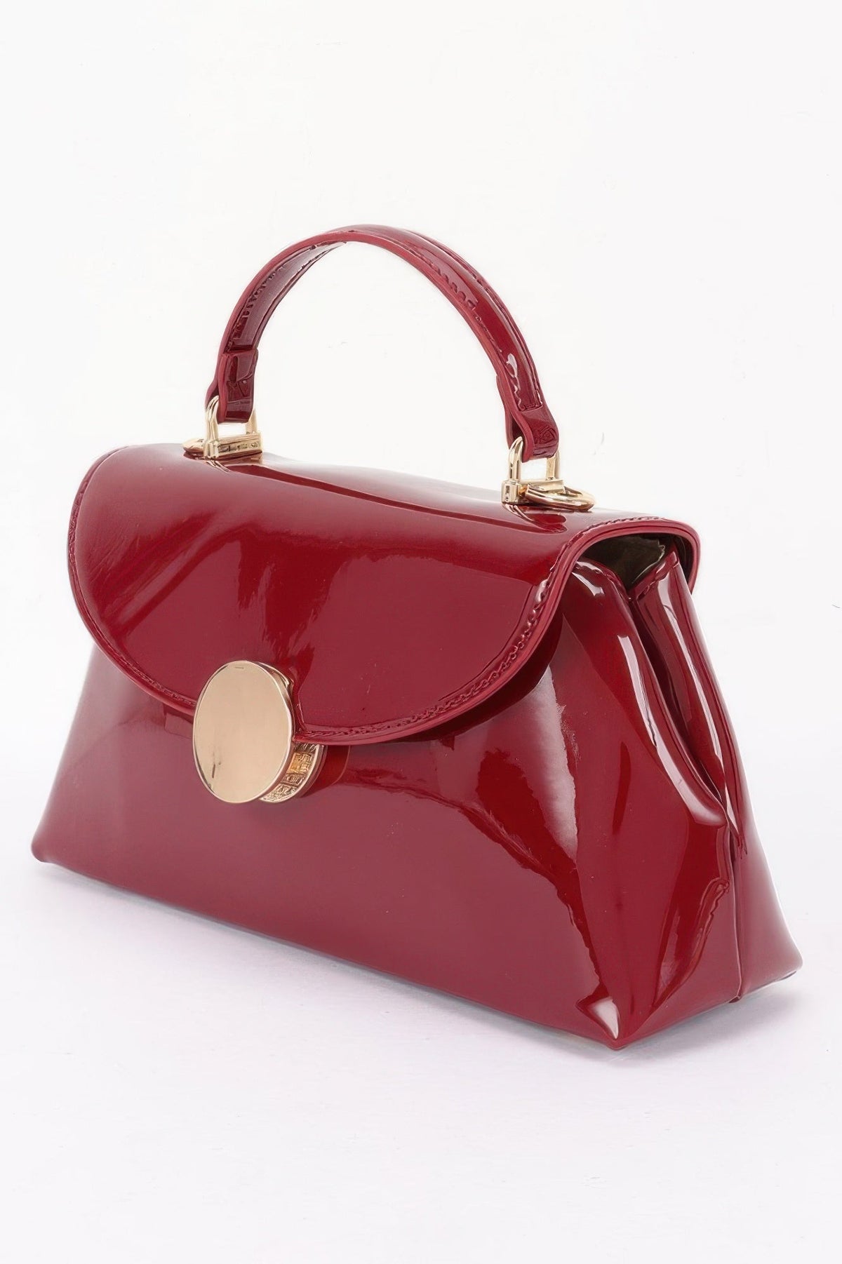 Women's Chelsea handbag from Ibiza by Manyc ® New York, stylish leather bag with gold accents and adjustable strap.
